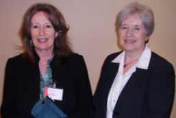 Christina Mitchell and Sue Batt(Left), Director of Regional Development, The Network